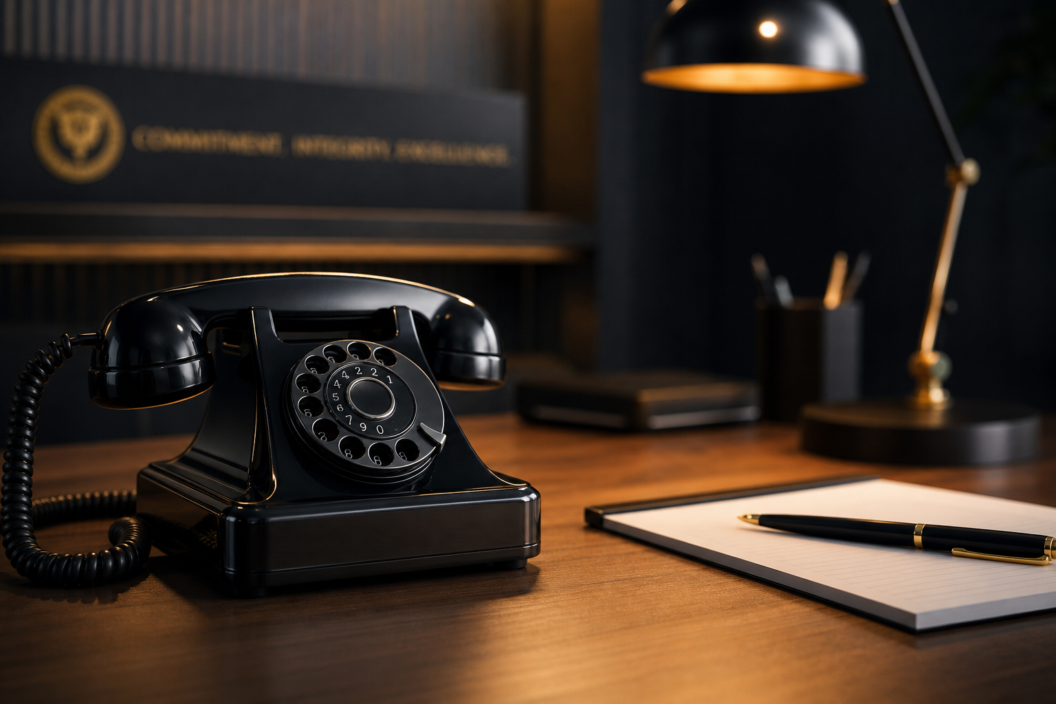 Office desk with telephone — contact Margalla Heavy Industries Limited