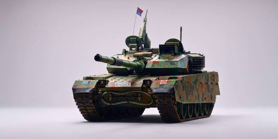 Haider main battle tank manufactured by Margalla Heavy Industries Limited